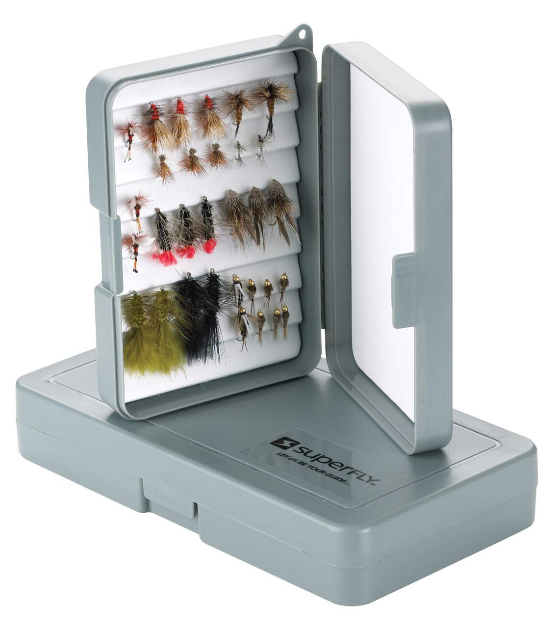EXCLUZO Small Fly Box, Fly Fishing Box Waterproof Large Capacity