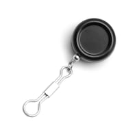 Rétracteur pour pêche à la mouche en acier SuperFly, petit, noir