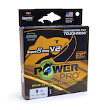 PowerPro Super 8 Slick V2 Braided Fishing Line, Onyx Front_Angled_Right