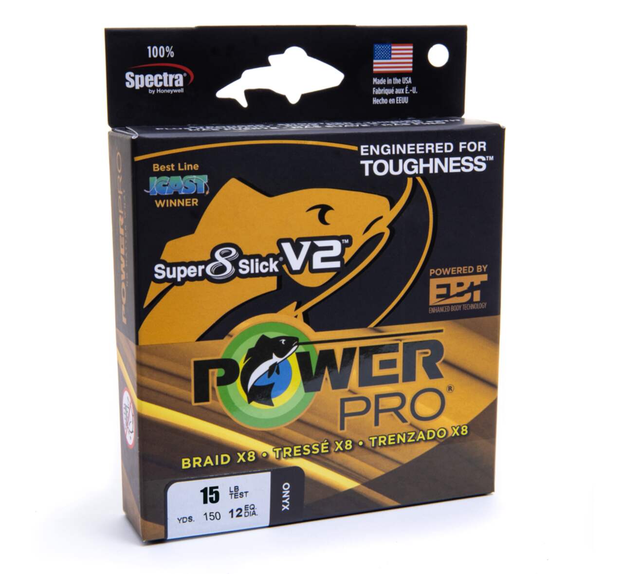 Power Pro Super 8 Slick V2 Braided Fishing Line - Onyx