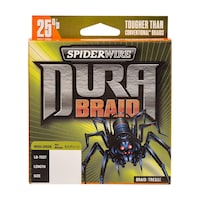 Ligne à pêche tressée SpiderWireMD Durabraid, vert Low-Viz, 150 vg