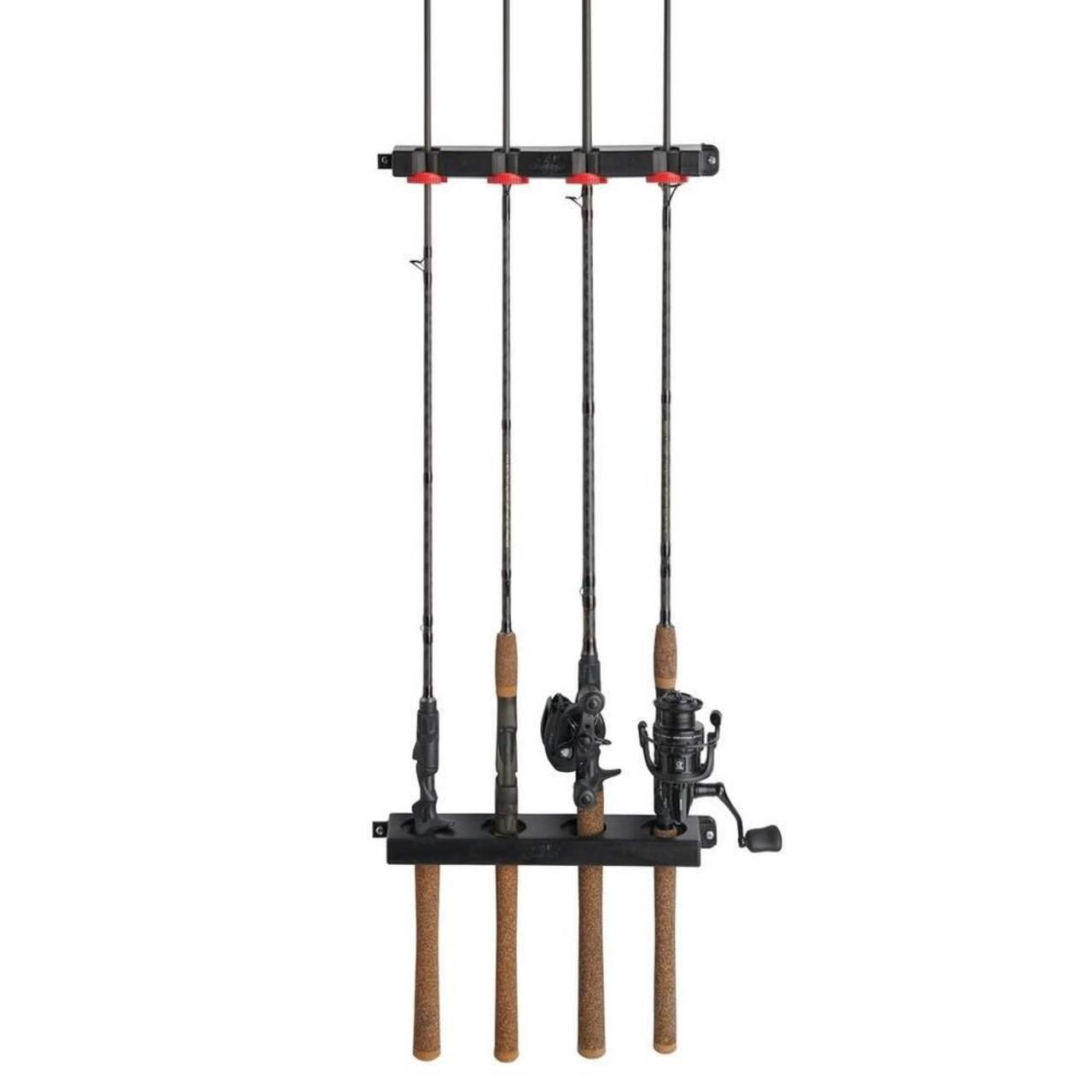Generic 2x Travel Automatic Rod Holder Rack Fish Pole Bracket Tool