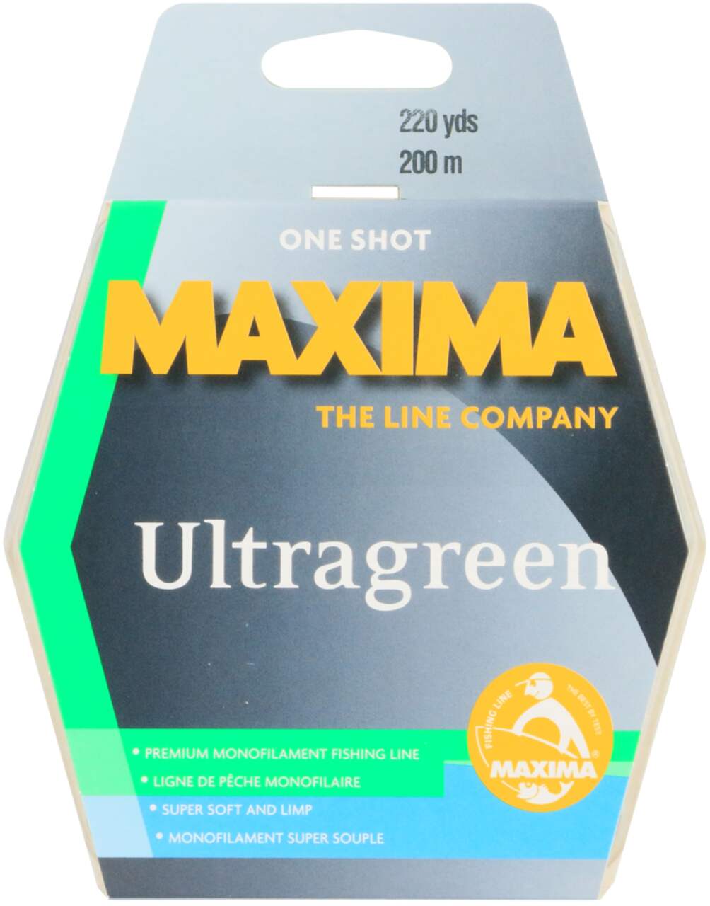 Maxima One Shot Ultragreen Monofilament Fishing Line, Grren