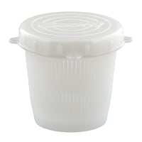 Scotty #670 Vented Bait Jar with Quick Lock Threaded Lid, 0.5-L, White Front_Elevated