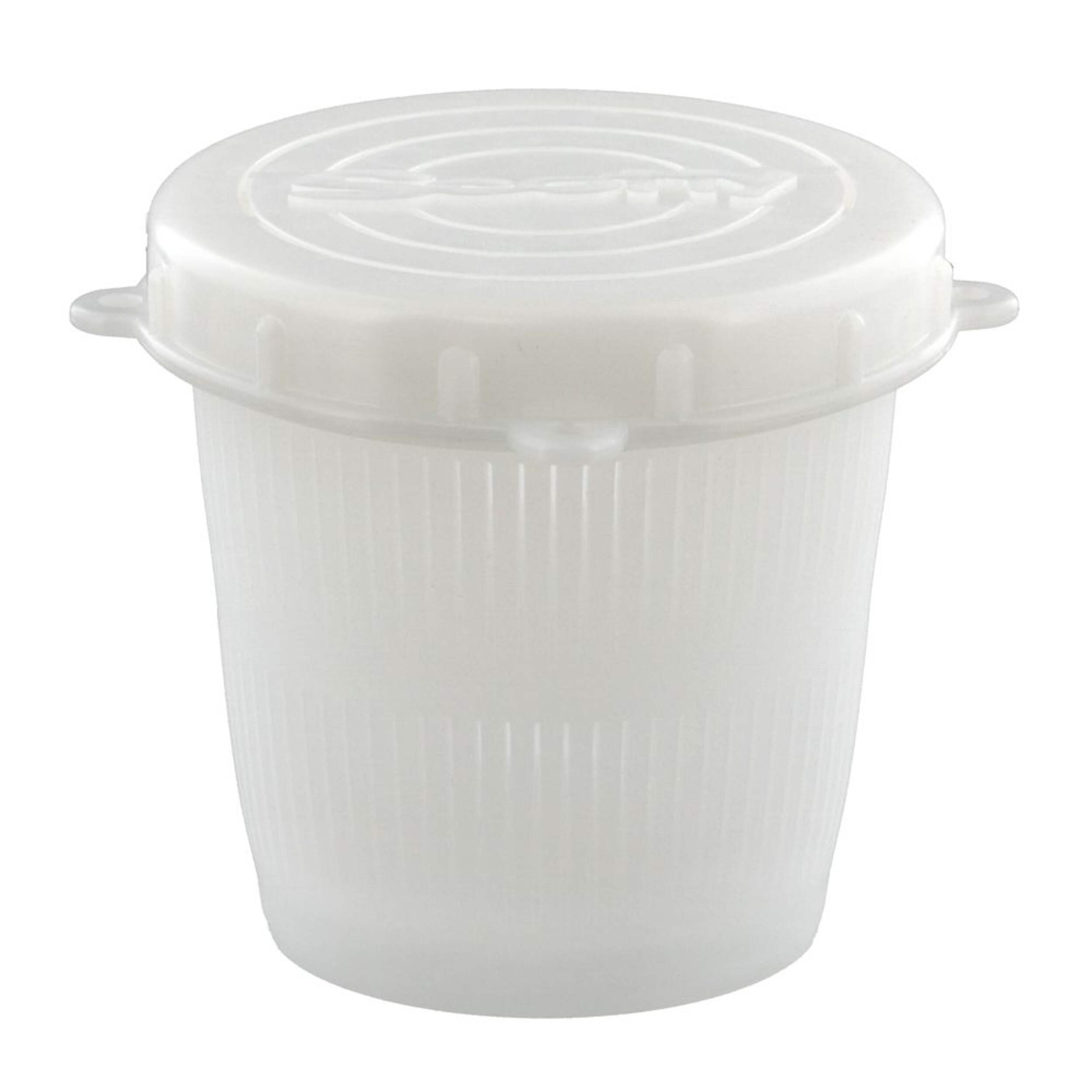 Scotty #670 Vented Bait Jar with Quick Lock Threaded Lid, 0.5-L, White Front_Elevated