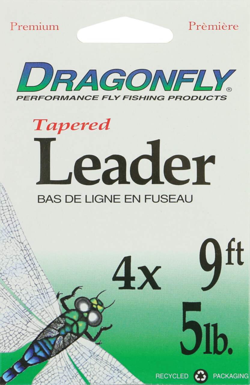 Dragonfly Tapered Leader, 5-lb, 9-ft