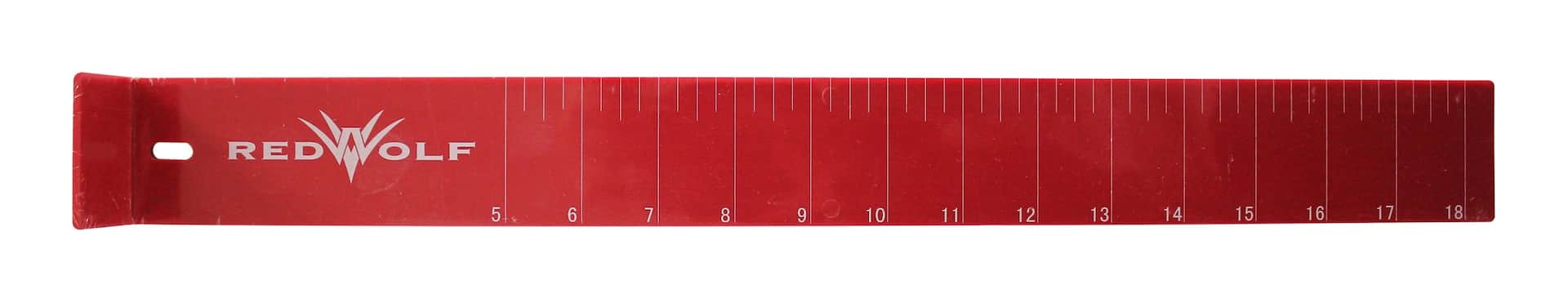 Red Wolf Plastic Ruler, 18-in