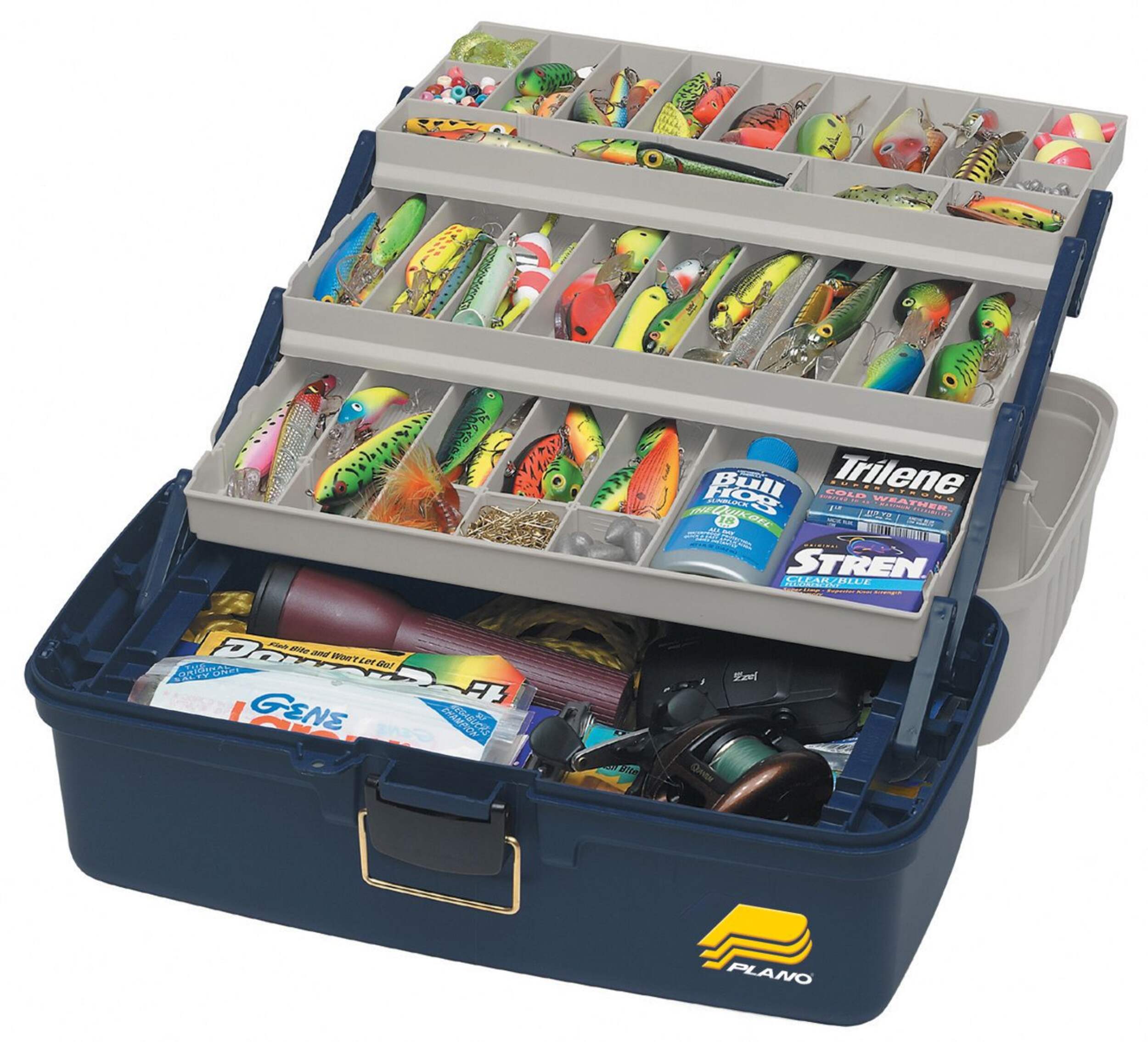 Plano Extra Large Hard Tackle Box, 3-Tray Composite_or_Mixed