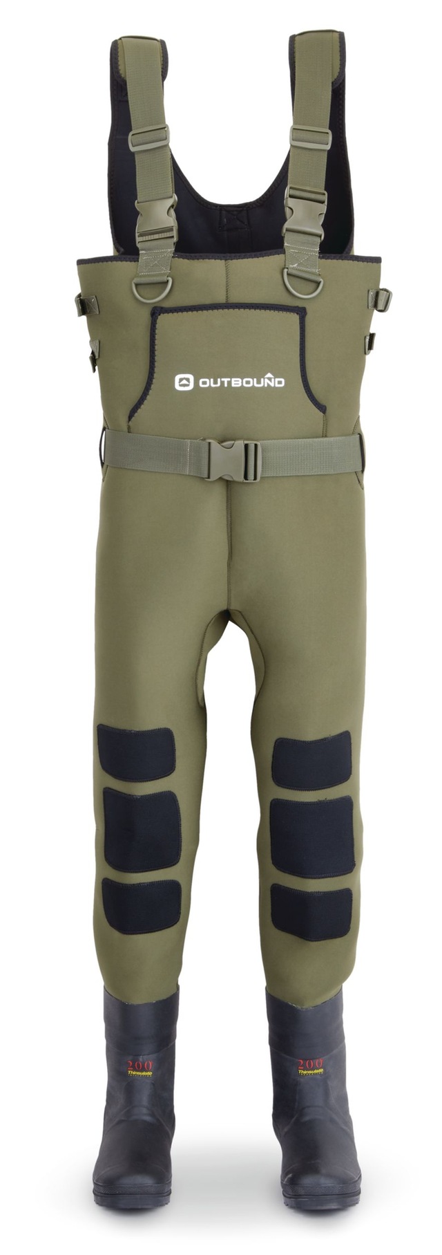 Outbound Adult Neoprene Bootfoot Chest Wader, Green Canadian Tire