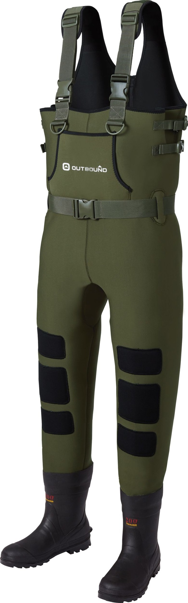 Outbound Adult Neoprene Bootfoot Chest Wader, Green Canadian Tire