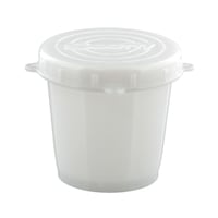 Scotty #650 Bait Jar with Quick Lock Threaded Lid, 0.5-L, White