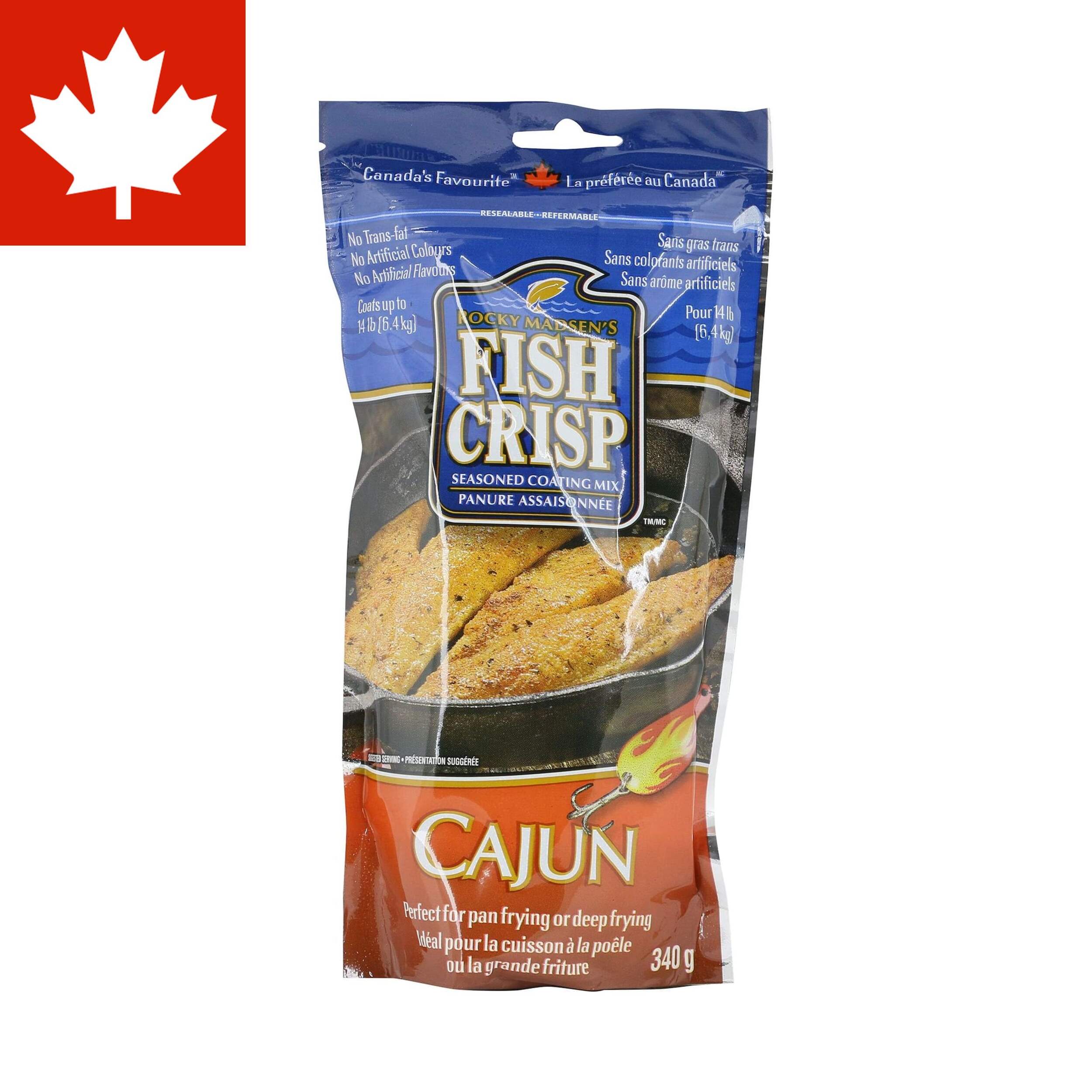 McCormick Fish Crisp Coating Mix, 340g, Cajun Front_Flat