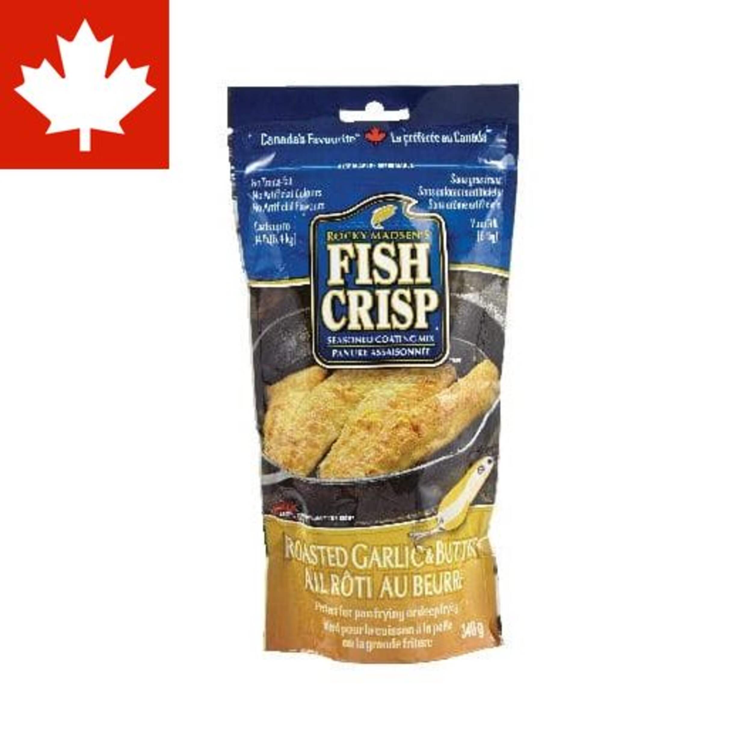McCormick Fish Crisp Coating Mix, 340g, Garlic Front_Flat