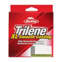 Ligne à pêche en monofilament à lancer lisse TG Berkley Trilene, vert Front_Flat