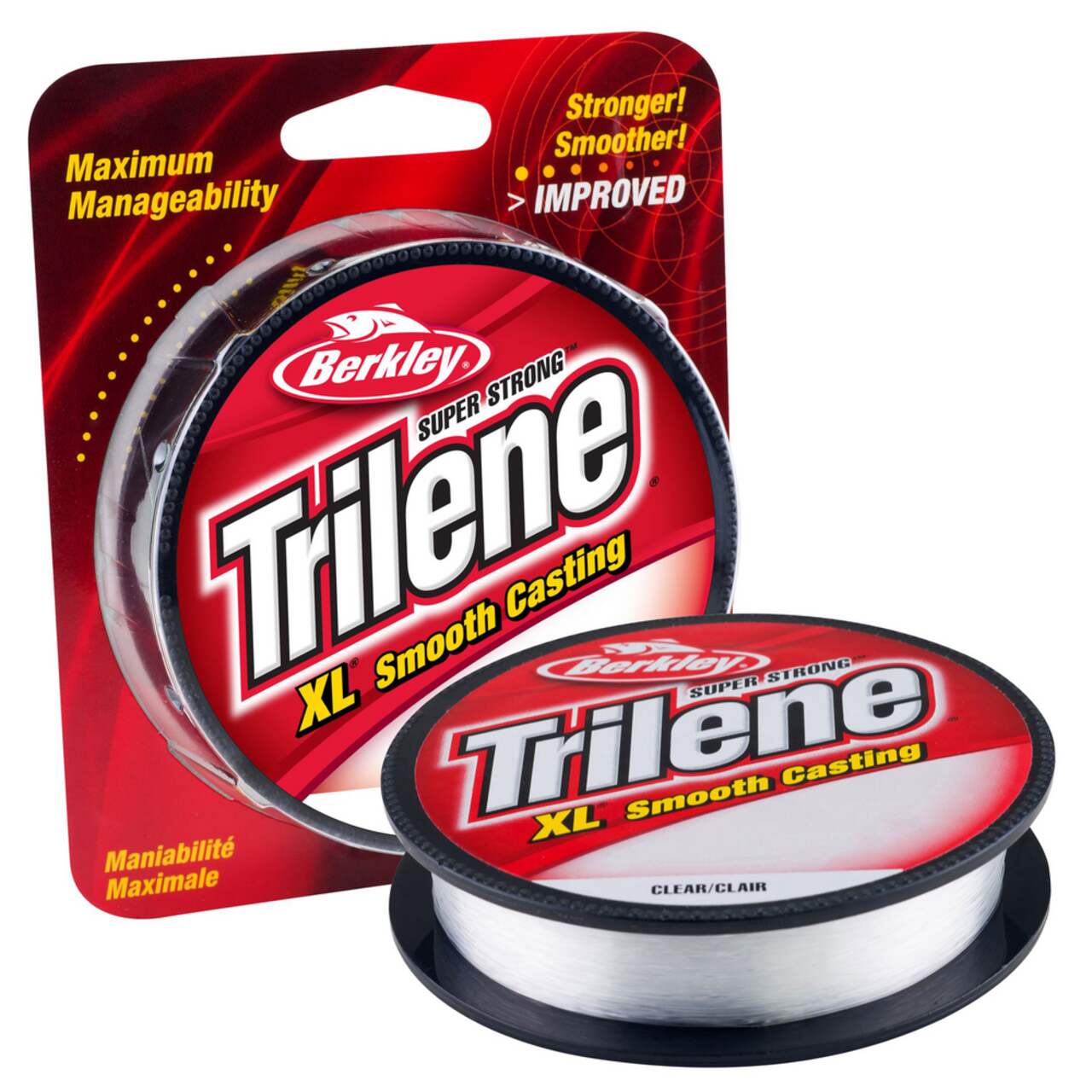Trilene XL Smooth Casting Service Spools - Clear Fishing Line - 8 lb. Test