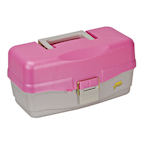 Plano Pink Hard Tackle Box, 3-tray