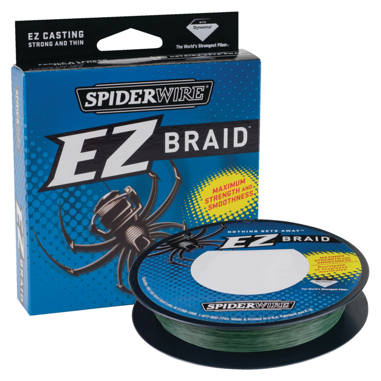 Spiderwire EZ Braid Line, Moss Green 15lb Filler Spool (110 Yards