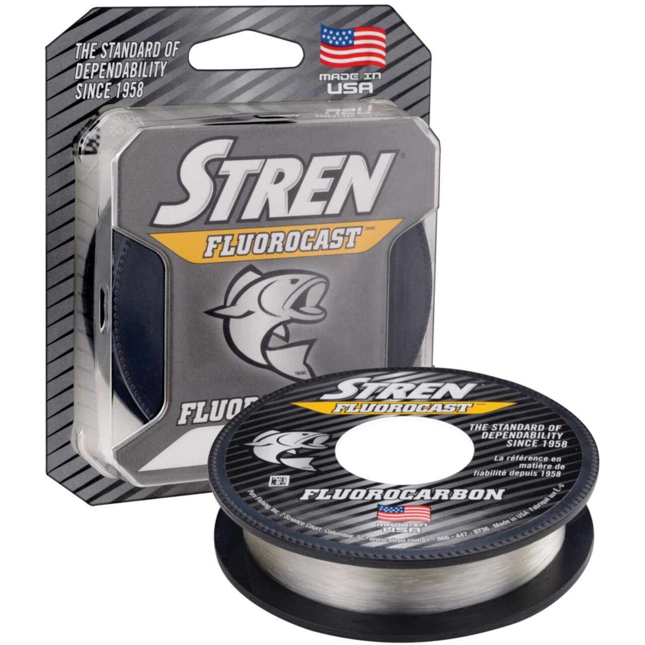 Gamma Fluorocarbon Ice Fishing Line, Clear, 110yd, 10lb, Size: 10 lbs