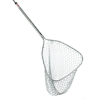 Angmile Round Replacement Fishing Landing Net Nylon Rhombus Mesh Hole  Fishing Net,14 16 20 3 Sizes Depth Folding Dip Net