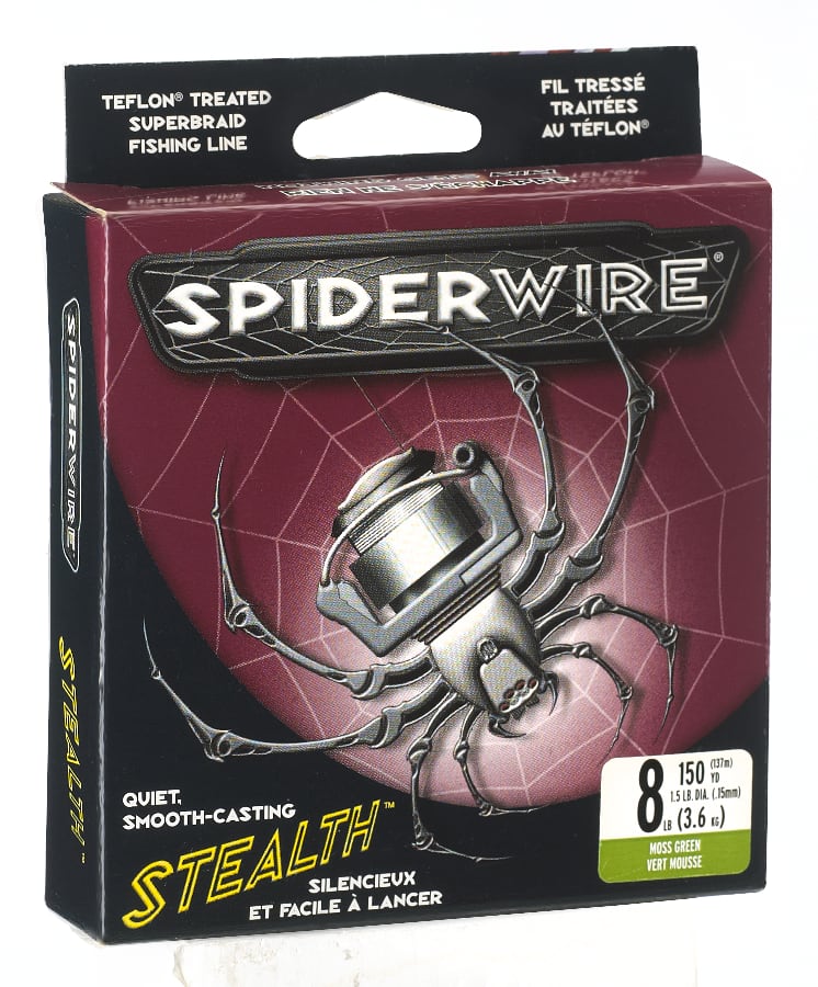 NOUVEAU Spiderwire Stealth-BRAID MOSS GREEN 15LB-125 Yards résistance accrue! 