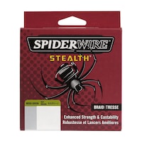 Ligne à pêche tressée Spiderwire Stealth à lancer lisse, vert