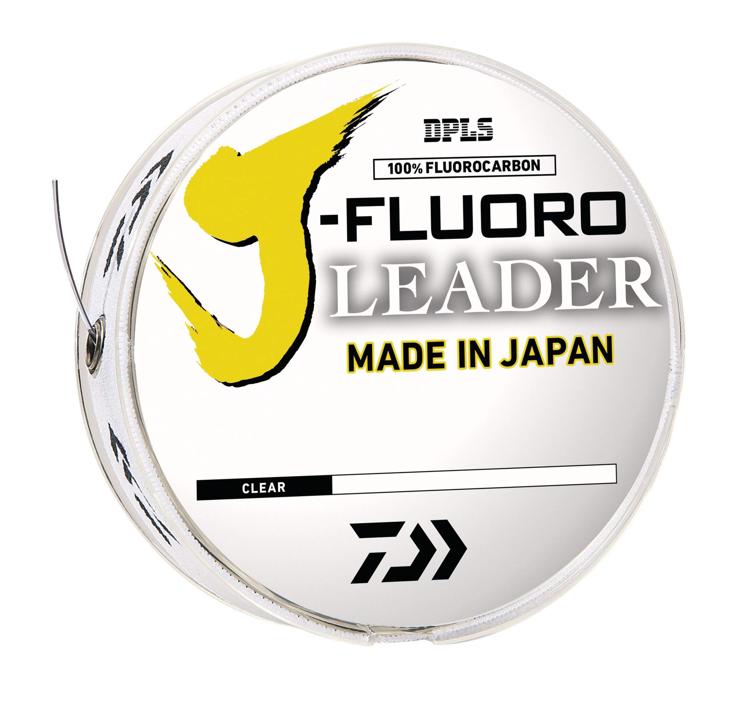 DAIWA J-Fluoro 100% Fluorocarbon Leader Fishing Line, 8-lb Test Front_Angled_Right