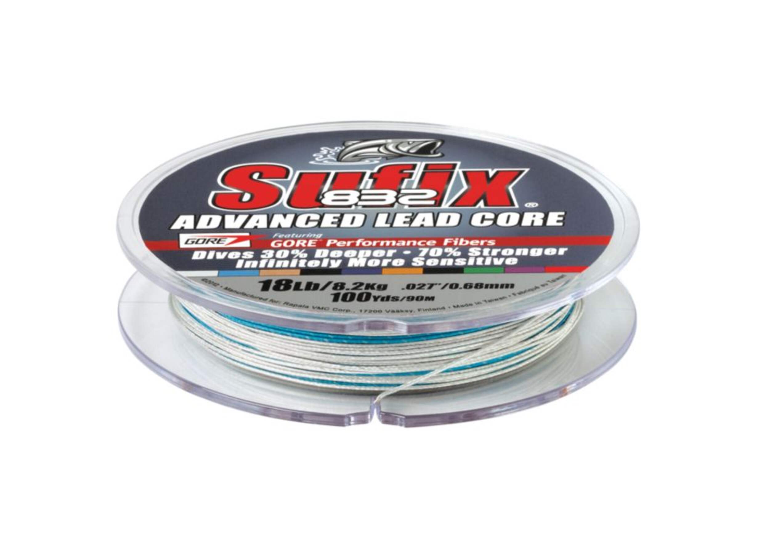 Ligne de pêche Sufix® 832 Advanced Lead Core, 100 verges Overhead_Plunge