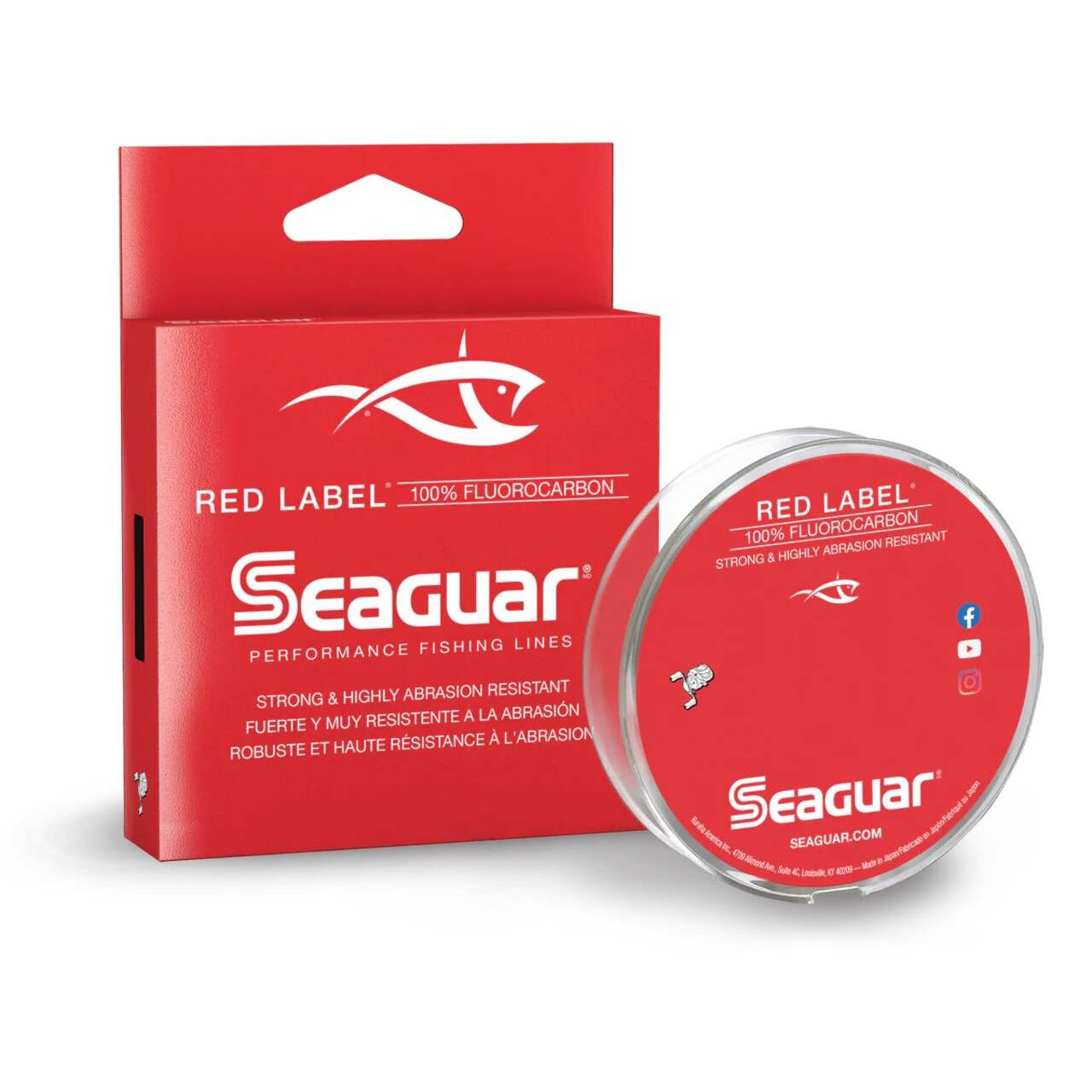 Seaguar Red Label Fluorocarbon Fishing Line, Clear