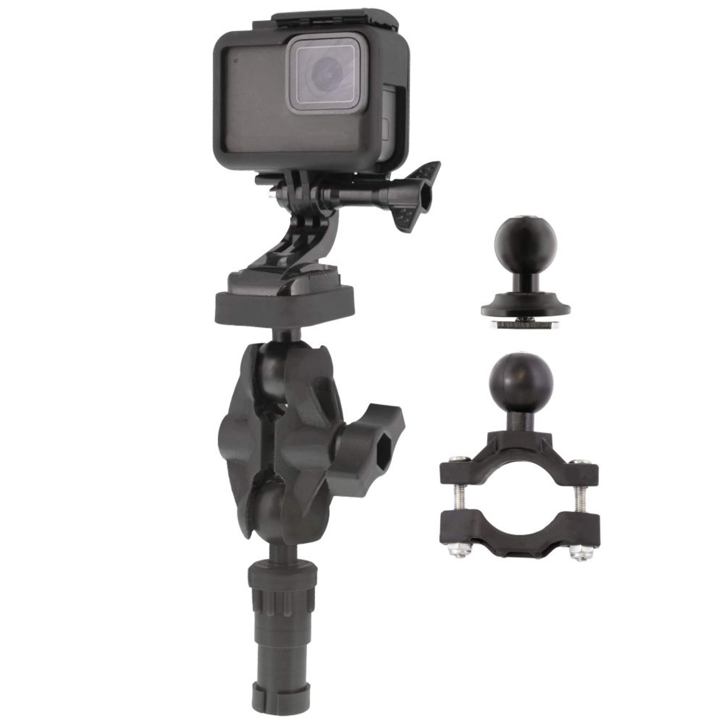Scotty Action Camera Mount 2.0 with Post, Track & Rail Mount, Great for Kayak Fishing Composite_or_Mixed