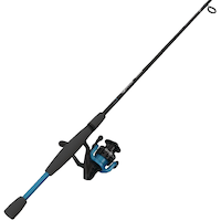 Zebco Quantum Revolve Spinning Fishing Rod and Reel Combo, Anti-Reverse, 6.6-ft