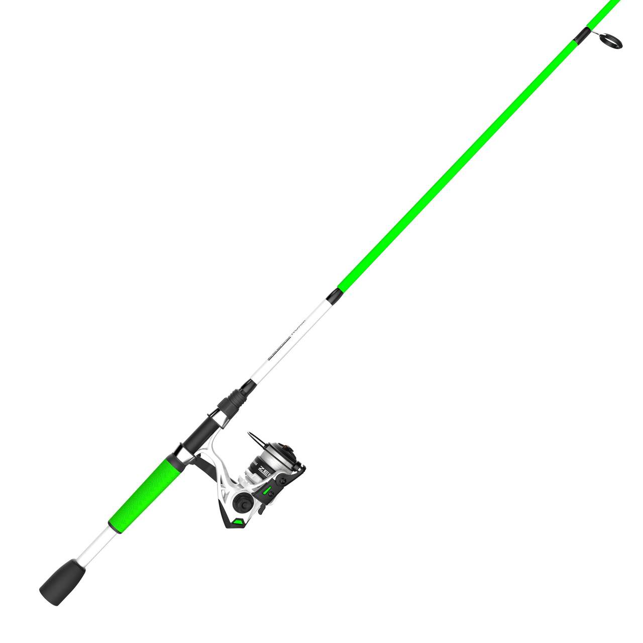 Zebco Roam 30 Two-Piece Spinning Combo Reel, Green, 6.6-ft