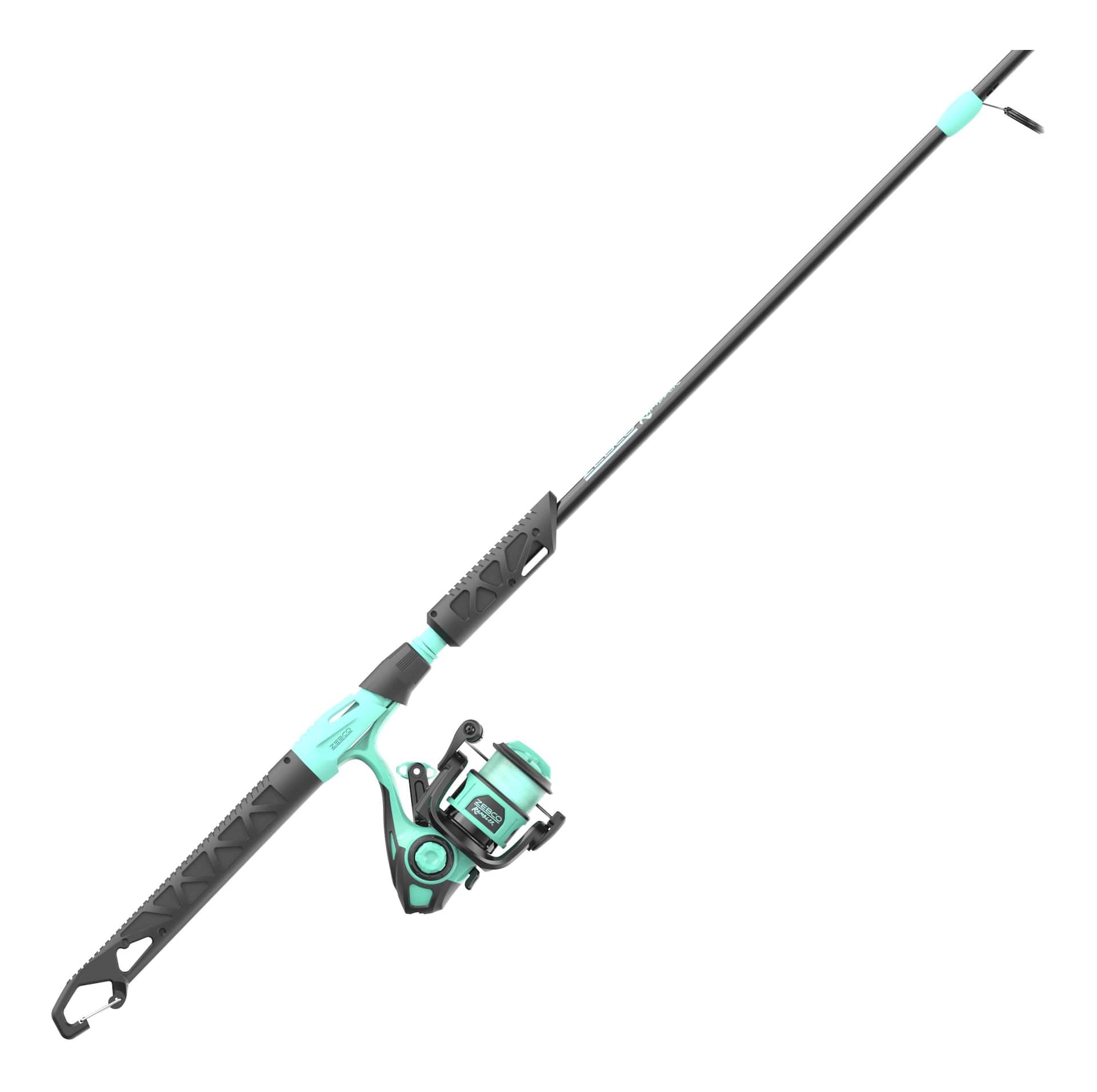  Zebco Slingshot Spinning Reel And Fishing Rod Combo, 5-Foot  6-Inch 2-Piece Fishing Pole, Size 20 Reel, Changeable Right- Or Left-Hand  Retrieve, Pre-Spooled