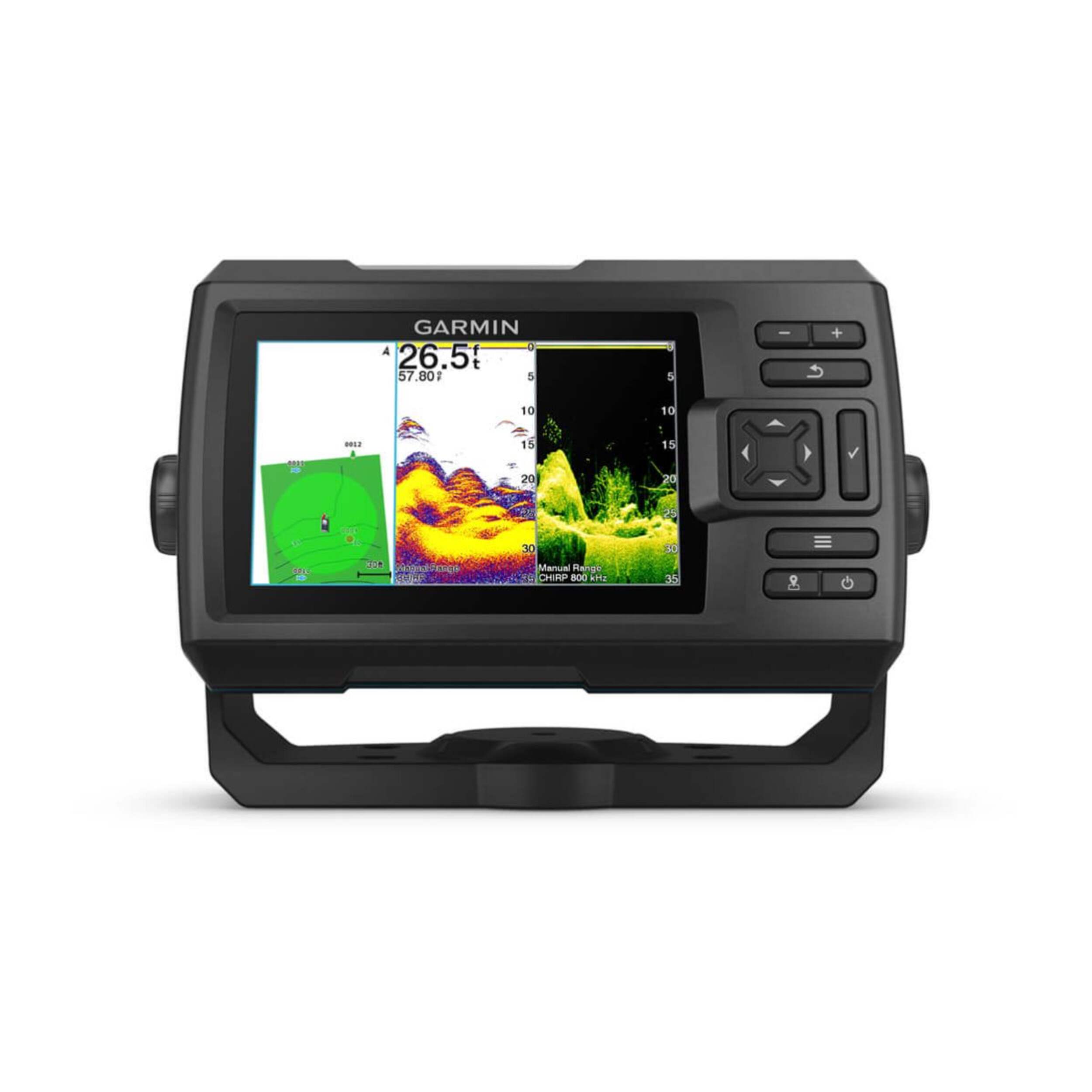 Garmin STRIKER Vivid 5cv Fish Finder with GT20-TM Transducer Front_Flat