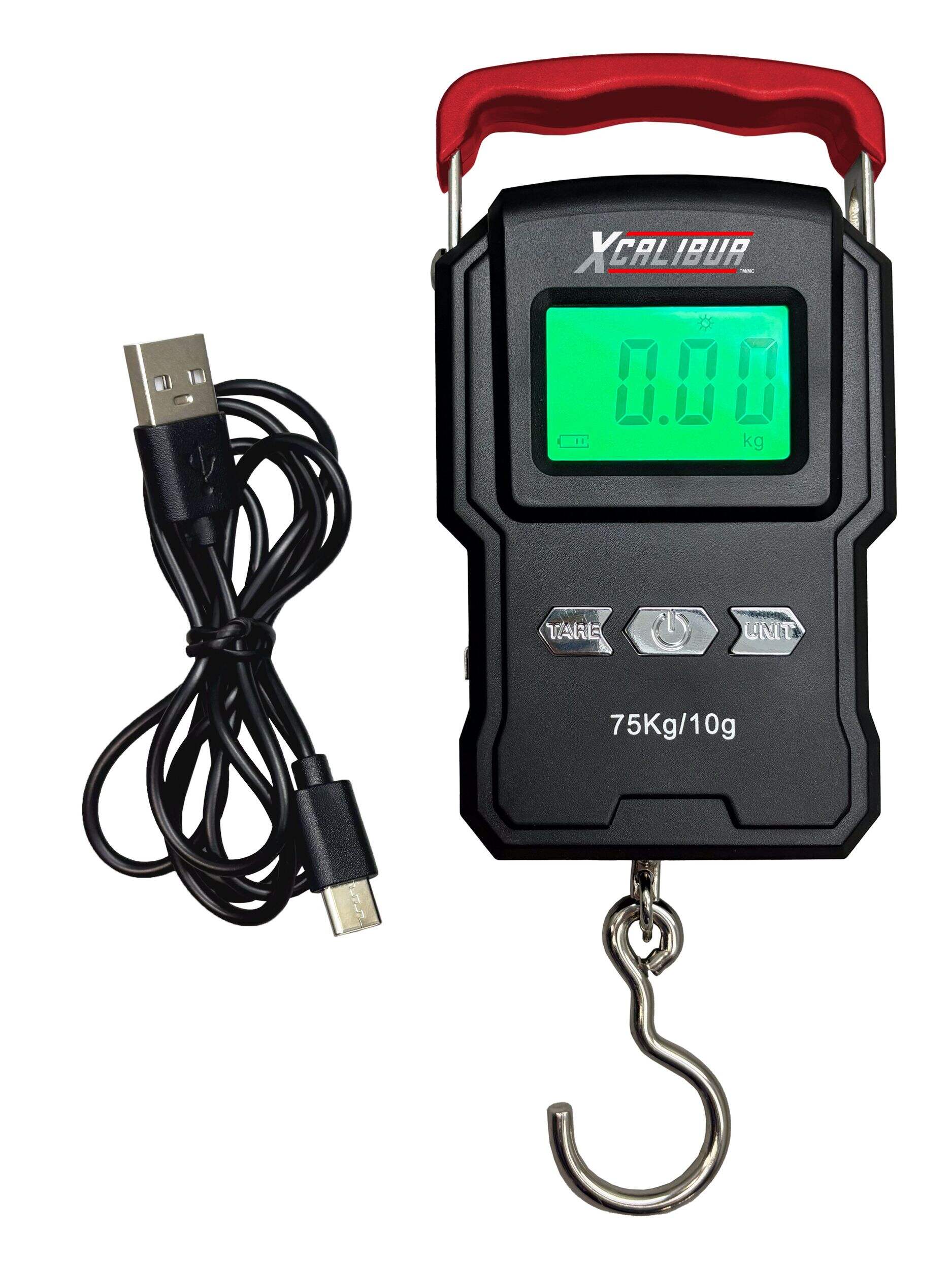 Xcalibur Lithium Ion Digital Fish Scale, 165-lb Front_Flat