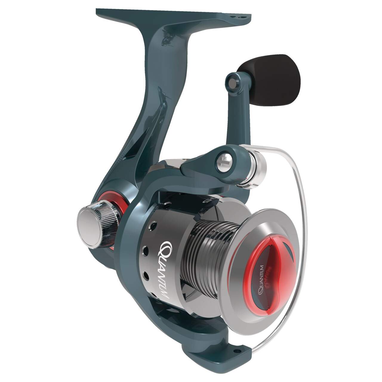  Quantum Drive Spinning Fishing Reel, Size 05 Reel, Changeable  Right- or Left-Hand Retrieve, Forged and Machined Double-Anodized Spool,  5.7:1 Gear Ratio, R.E.D Graphite Unibody Design, Silver/Black : Sports &  Outdoors