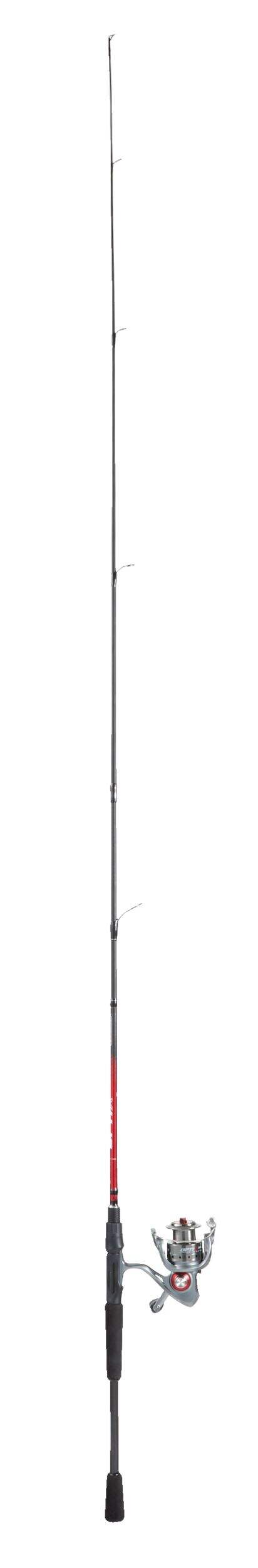 Quantum Optix Spinning Fishing Rod and Reel Combo, Anti-Reverse, Medium, 6.6-ft, 3-pc Front_Flat