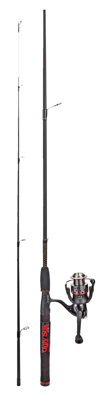 Ugly Stik GX2 Spinning Fishing Rod and Reel Combo, Medium, Anti-Reverse,  6.6-ft, 2-pc