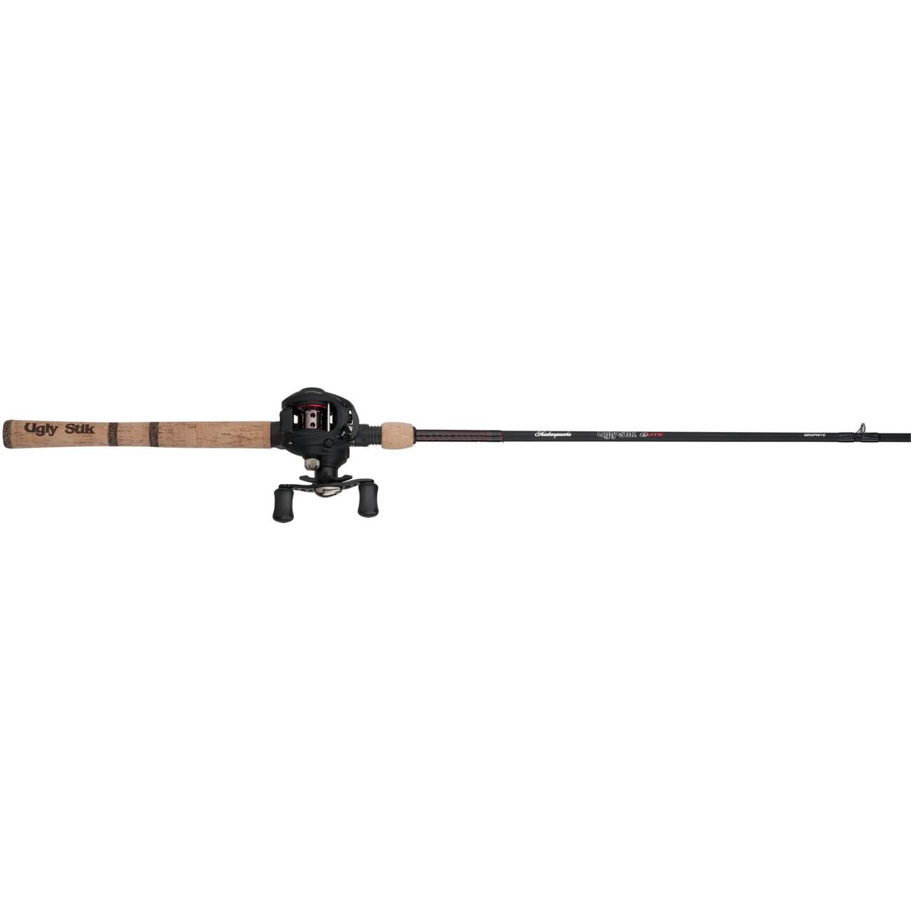 Ugly Stik Elite Baitcast Fishing Rod and Reel Combo, Anti-Reverse,  Medium-Heavy, Right Hand, 6.6-ft, 2-pc