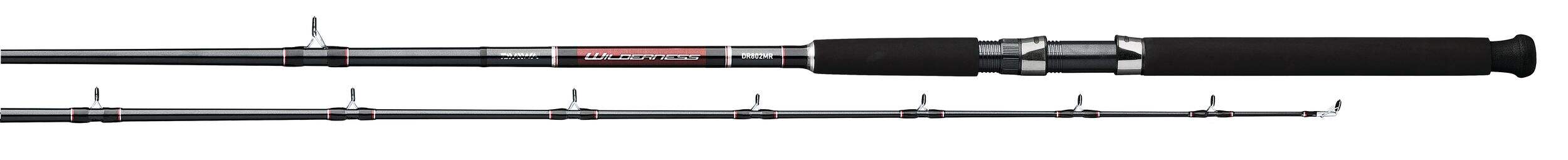 Daiwa Wilderness Trolling Fishing Rod, Medium-Heavy, 8.5-ft, 2-pc CloseUp