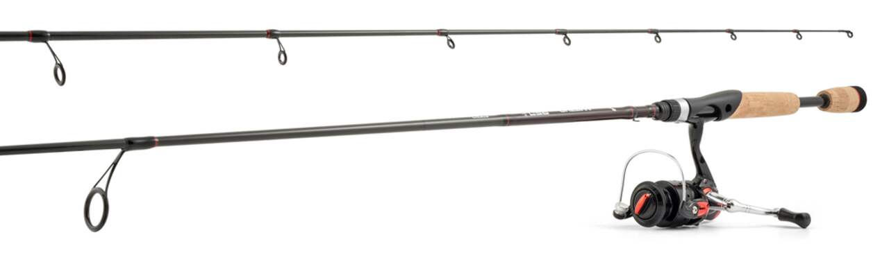 Zebco Rhino Spinning Fishing Rod and Reel Combo, Pre-Spooled, Anti-Reverse,  Medium, 7-ft, 3-pc