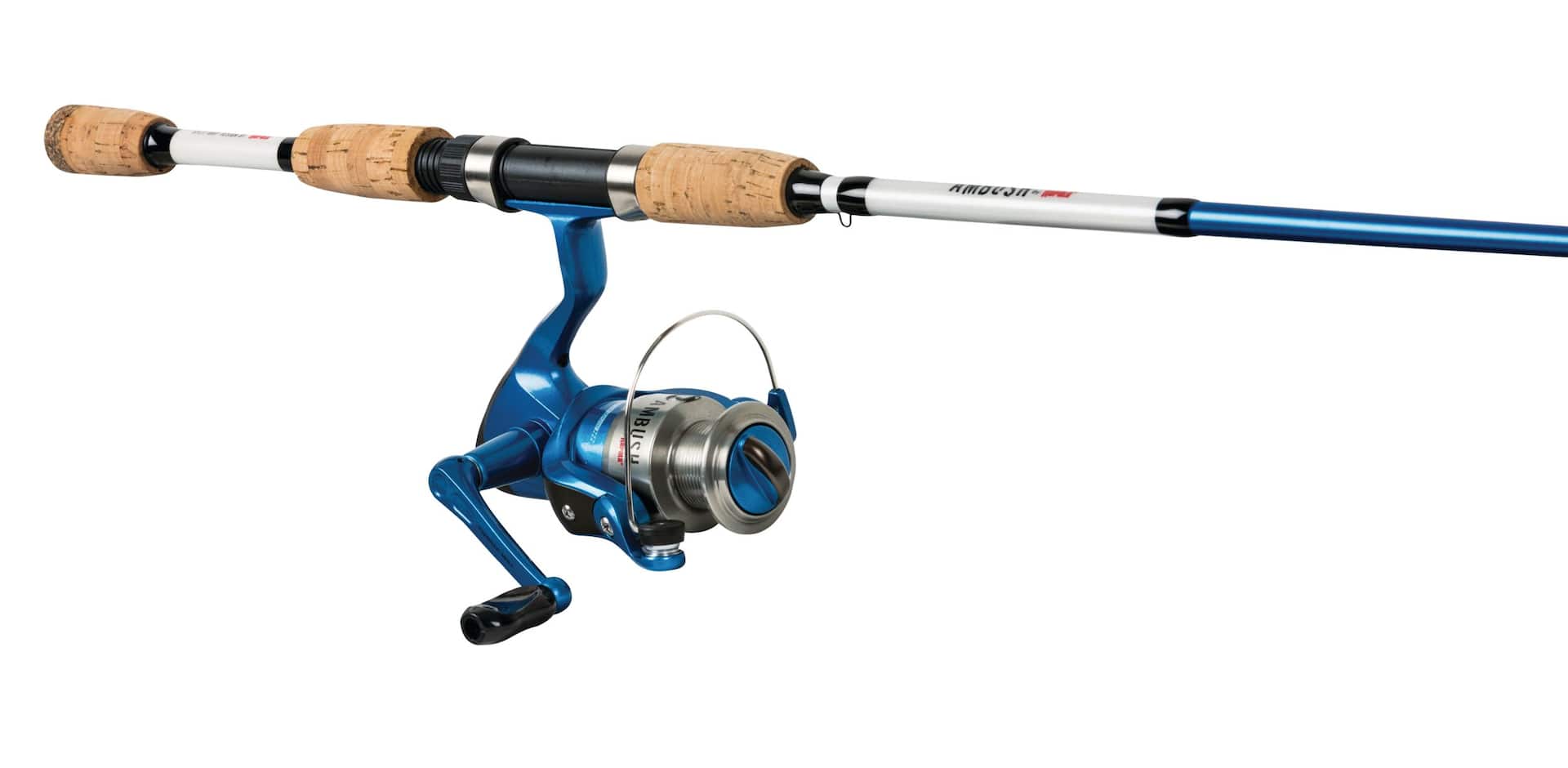 Zebco Quantum Conquer Spinning Fishing Rod and Reel Combo, Anti-Reverse,  Medium-Light, 6.6-ft, 3-pc