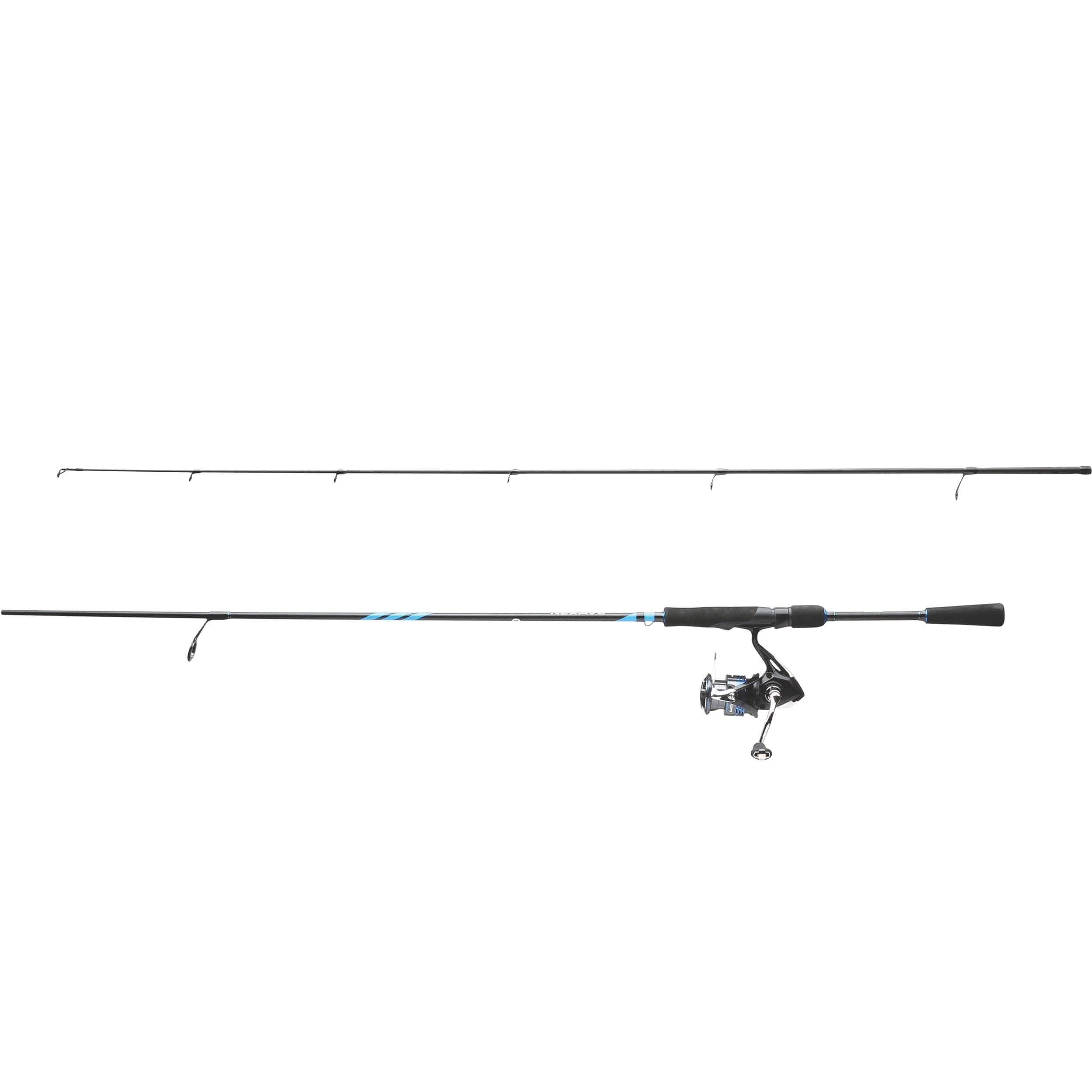 Red Wolf Walleye Spinning Fishing Rod and Reel Combo with Tackle Kit,  Pre-Spooled, Medium, 6.6-ft, 3-pc