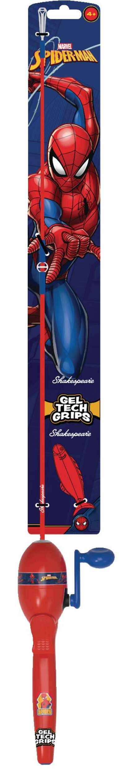 Shakespeare® Marvel® Spiderman Spincast Fishing Reel & Rod Kit, Right Hand, 2-ft 6-in, Medium Power Front_Flat