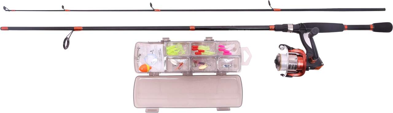 Lake Trout fishing kit Rod reel Nanga and Razer Wire