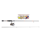 Red Wolf Universal Spinning Fishing Rod and Reel Combo with Tackle Kit,  Pre-Spooled, Medium, 5.6-ft, 3-pc