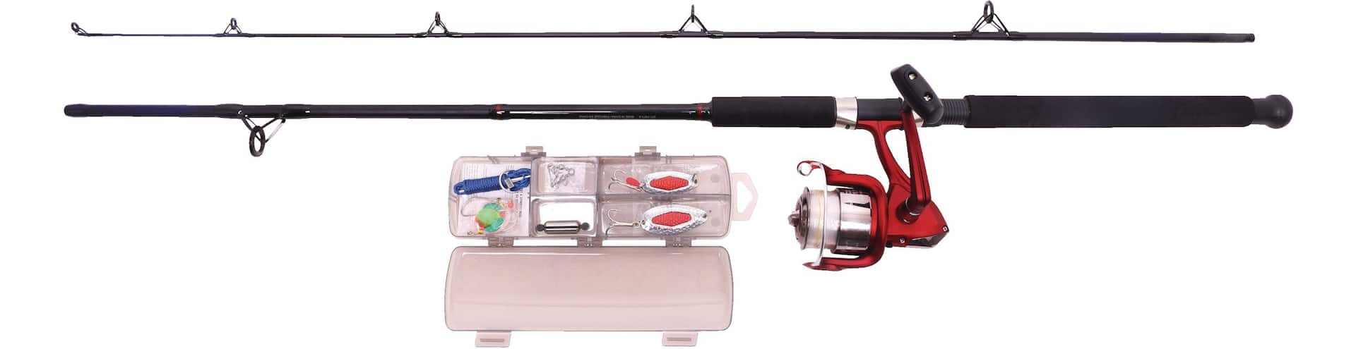 Shakespeare Catch More Fish Bass Spinning Fishing Rod and Reel Combo,  Pre-Spooled, Medium, 6.6-ft, 2-pc