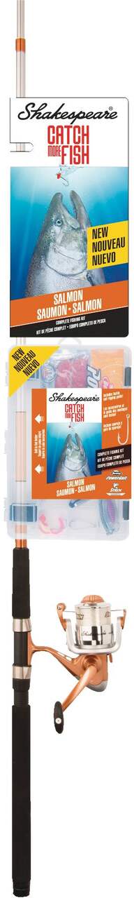 Shakespeare Catch More Fish Salmon Spinning, Rod & Reel Combo