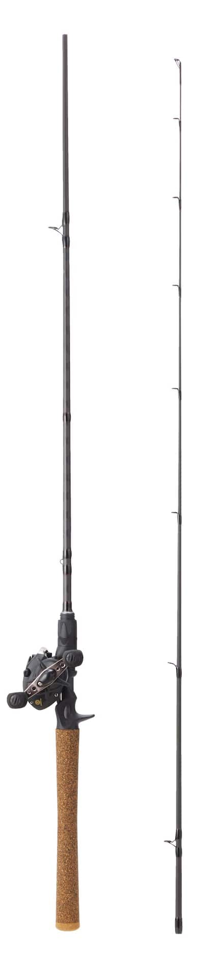 Fishing Rod Reel Combos with Telescopic Baitcaster Rod 7.0:1 Gear Ratio Low  Profile Super Light Baitcast Reel