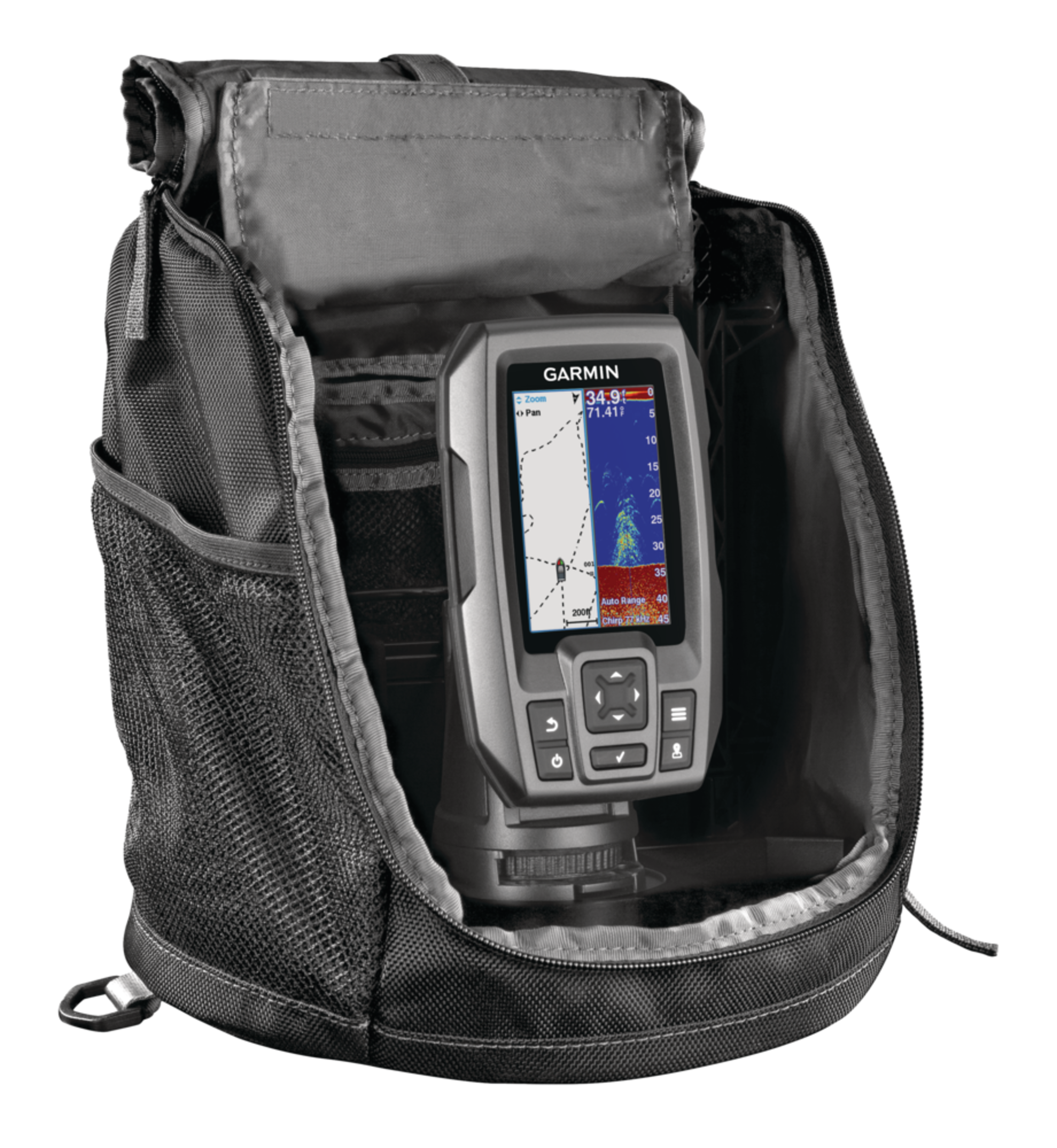 Garmin Striker 4 Portable Fish Finder Kit Front_Angled_Right