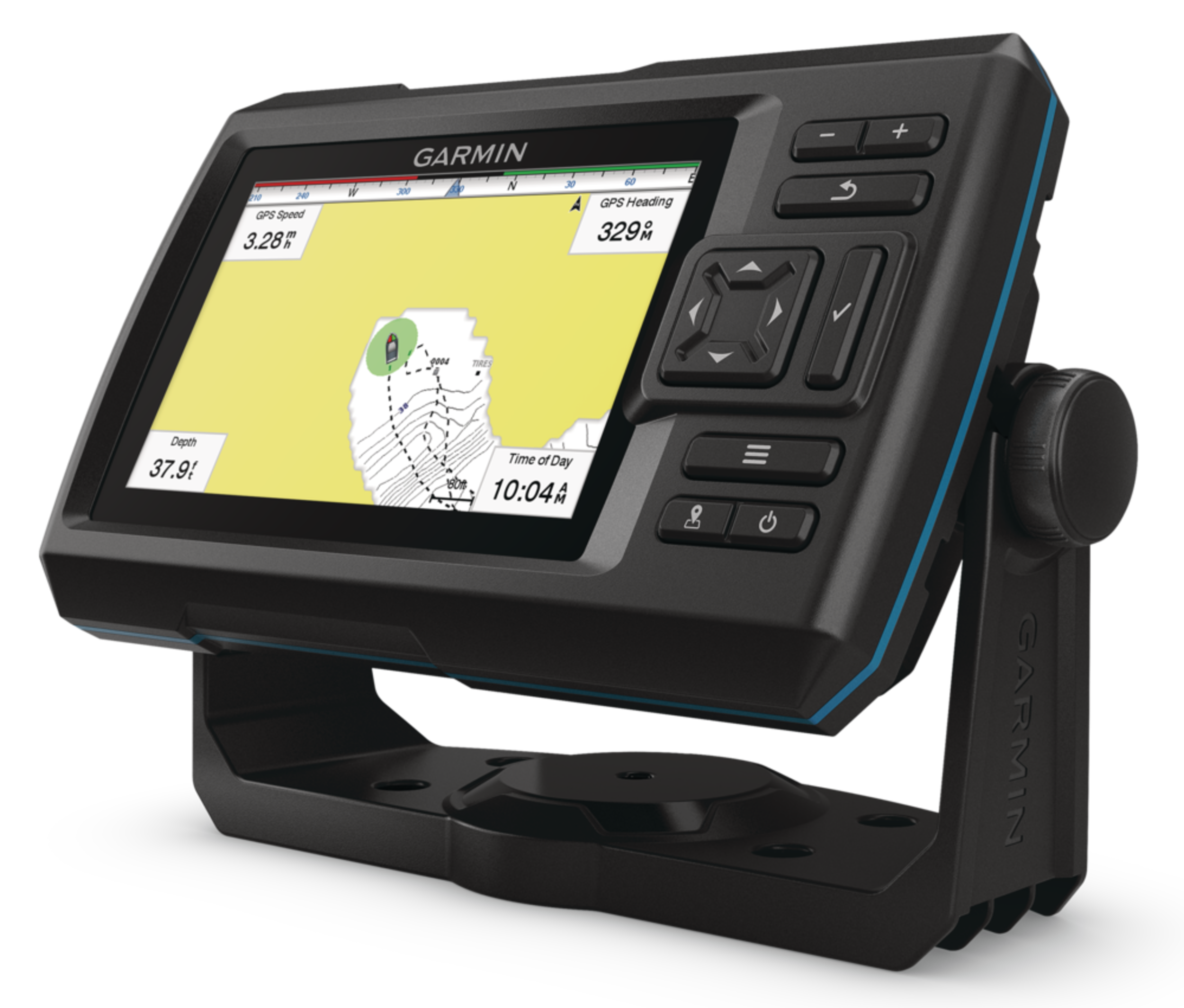 Garmin Striker Plus 5Cv Fish Finder Front_Three_Fourths_Angled_Left
